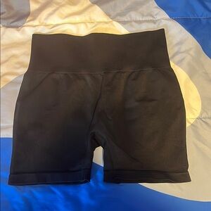 Black Women's High-Waisted Athletic shorts